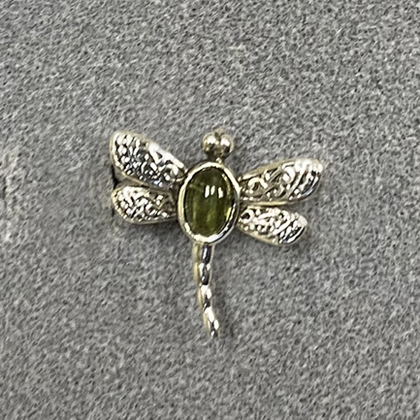 Dragonfly with Genuine Stone