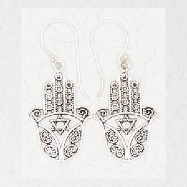 Hamsa with Star of David