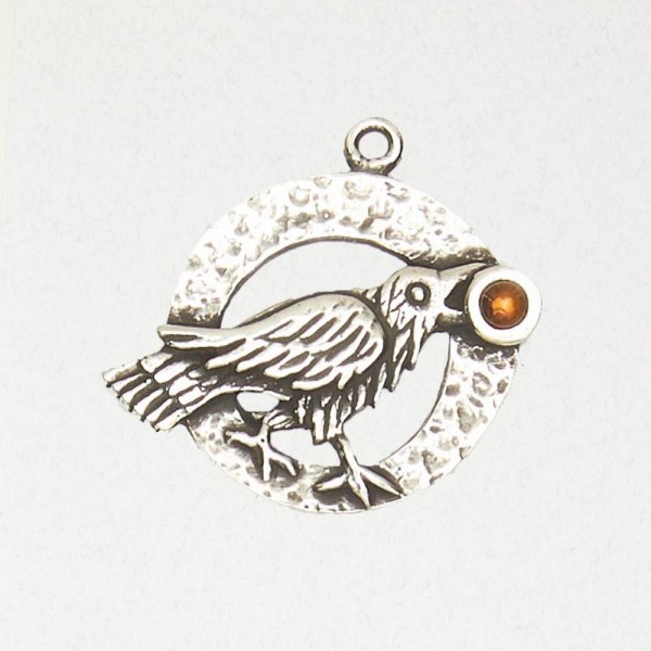 Celtic Raven w/ Accent Cabochon