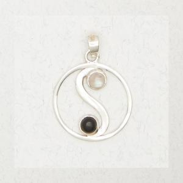 Yin Yang with Onyx & Moonstone