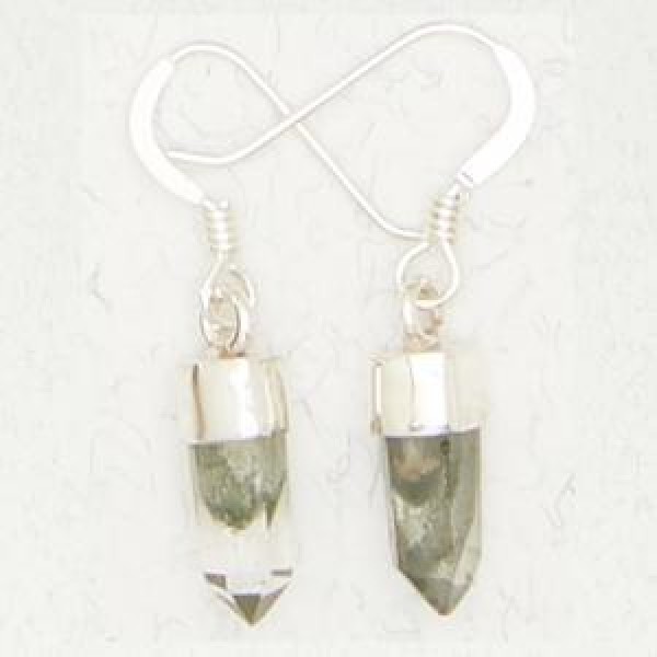 Green Phantom Quartz Earrings