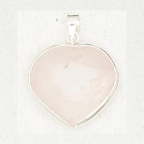 Rose Quartz Heart Pendant